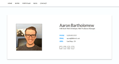 Desktop Screenshot of aaronbartholomew.com