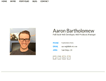 Tablet Screenshot of aaronbartholomew.com